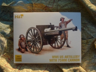 HäT 8158  WW1 US ARTILLERY with 75mm CANNON